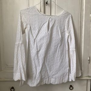 lilly Pulitzer eyelet white top